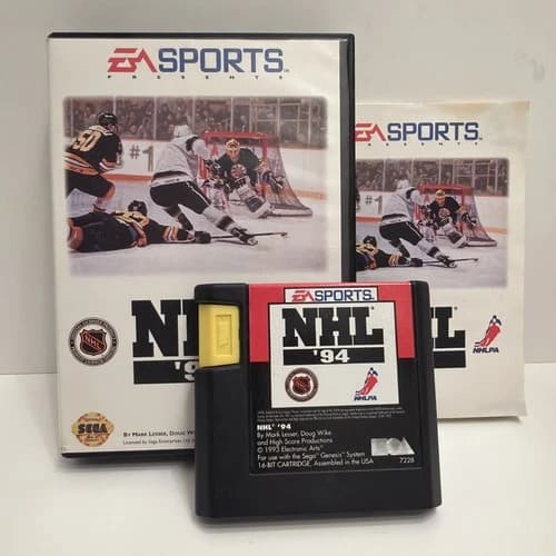 NHL 94 Sega Genesis Authentic VERY NICE! VTG EX Cond
