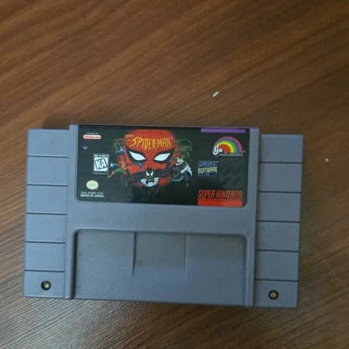 LJN Spider-Man Nintendo SNES NTSC-U/C (US/Canada) Video Game Cartridge