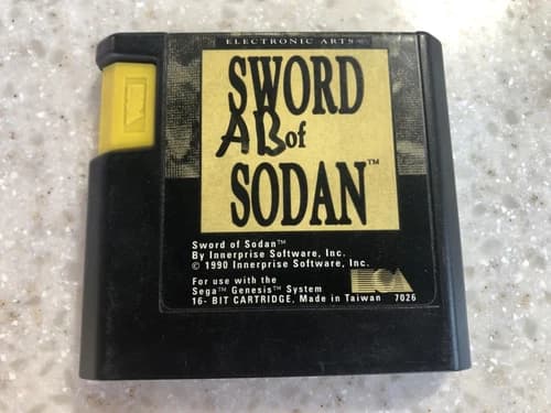 SWORD OF SODAN ORIGINAL SEGA GENESIS GAME CARTRIDGE ONLY NES HQ