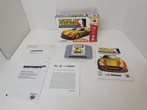 World Driver Championship N64 (Nintendo 64, 1999) CIB Tested