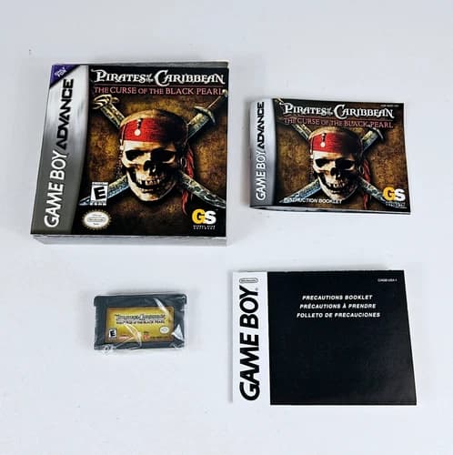 Pirates of the Caribbean Curse Black Pearl Game Boy Advance GBA Complete CIB
