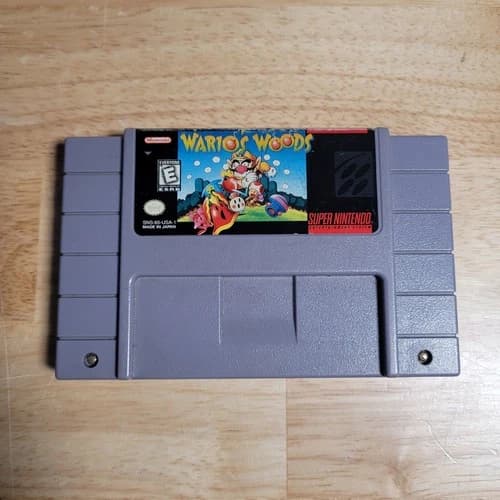 Wario's Woods SNES Super Nintendo Entertainment System, 1994 - Tested