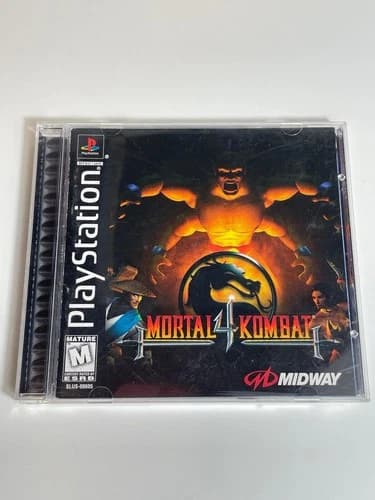 Mortal Kombat 4 PS1 PlayStation 1 Complete CIB Black Label Tested