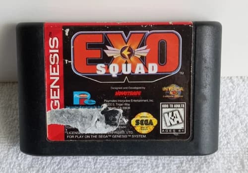 EXO Squad Game Cartridge Only - (Sega Genesis, 1995) Works!