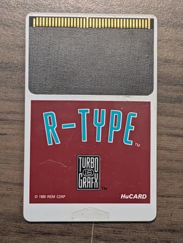 R-Type TurboGrafx-16 HuCard TG16 NEC IREM Shooter Game Authentic