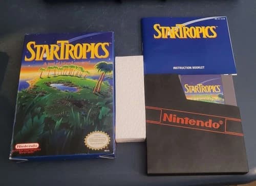 Star Tropics NES CIB with Box, Manual, Letter, Styrofoam (Nintendo)