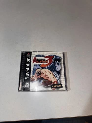 Street Fighter Alpha 3 PS1 PlayStation 1 Complete CIB W Reg Card Black Label