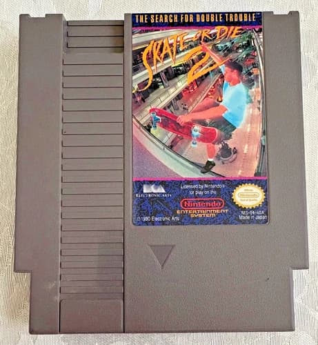 Skate or Die 2 The Search for Double Trouble Nintendo Entertainment NES Tested