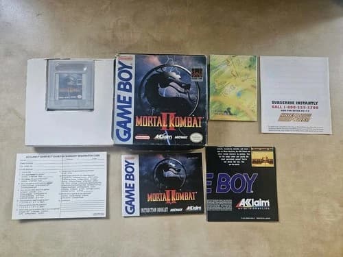 Mortal Kombat II Nintendo Game Boy Gameboy Complete In Box CIB USA NTSCU MK2