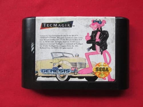 Pink Goes to Hollywood (Sega Genesis, 1993) Cart only, Tested & Working!