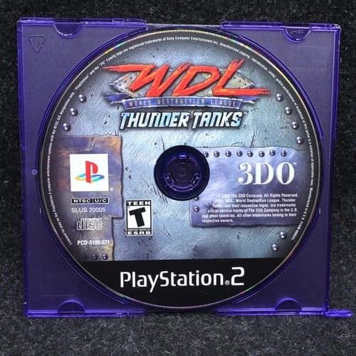 PS1 WDL Thunder Tanks (PlayStation 1 PS1)