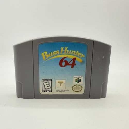 Nintendo N64 Bass Hunter 64 Authentic Tested & Working Game Cartridge Take2 1999