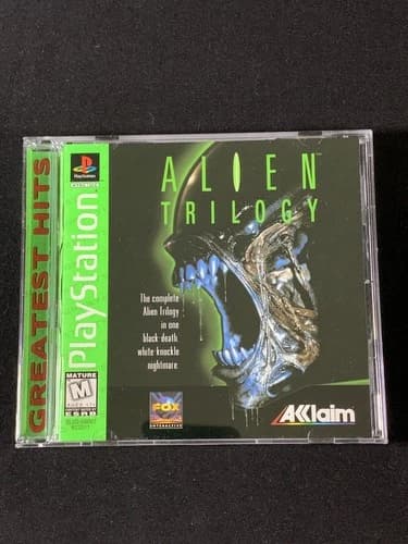 Alien Trilogy Greatest Hits Sony PlayStation PS1 COMPLETE w/Reg Card