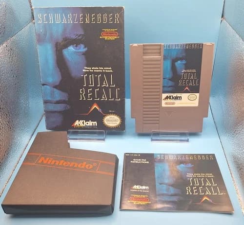 Total Recall for Nintendo NES CIB ~ Game w/ Dust Sleeve, Manual, and Box