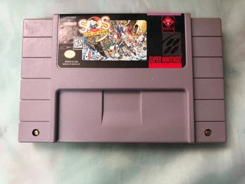 S.O.S Sink or Swim SNES Game Cartridge Only (Super Nintendo)