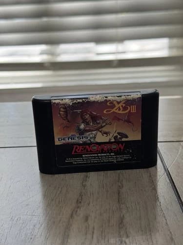 Ys III: Wanderers from Ys Sega Genesis Gam Cartridge Only *AUTHENTIC!*