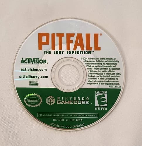 Pitfall: The Lost Expedition - DISC ONLY - (Nintendo GameCube) Tested/Works