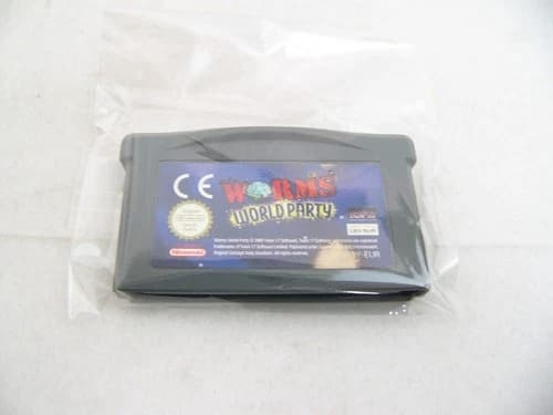 Gameboy Advance GBA Like New Game Boy Worms World Party Grade B