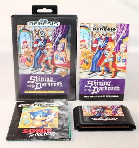 Shining in the Darkness Sega Genesis Complete CIB! GREAT Condition! RARE!