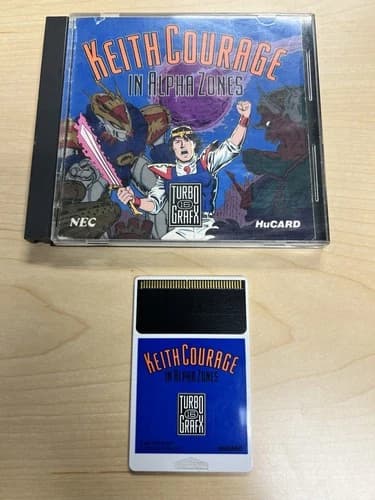 Keith Courage in Alpha Zones NEC TurboGrafx-16 Complete in Case Tested