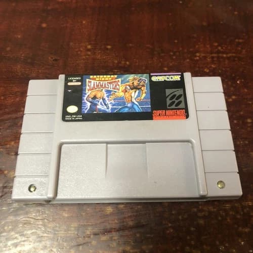 Saturday Night Slam Masters (Super Nintendo SNES, 1993) Authentic. Tested