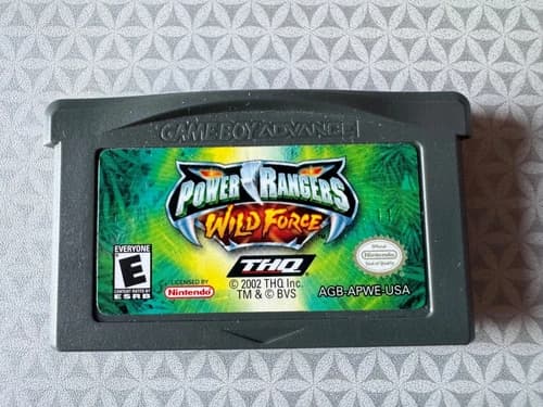 Power Rangers: Wild Force (Nintendo Game Boy Advance, 2002) Authentic Tested!