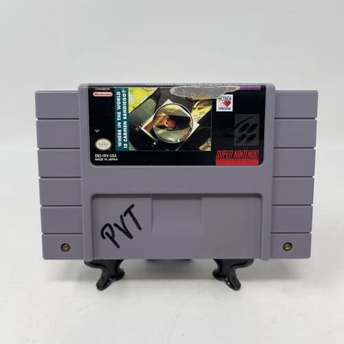 Where In The World Is Carmen Sandiego? Super Nintendo SNES Authentic (Cart Only)