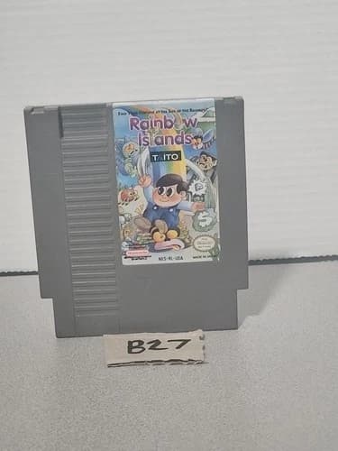 Rainbow Islands Nintendo NES 1991 Authentic Tested & Works {☆}