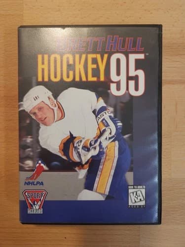 Brett Hull Hockey '95 - Sega Genesis - CIB Complete