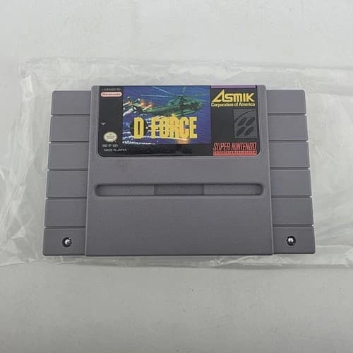 D Force - Cartridge Only - Super Nintendo Snes - Authentic - Tested