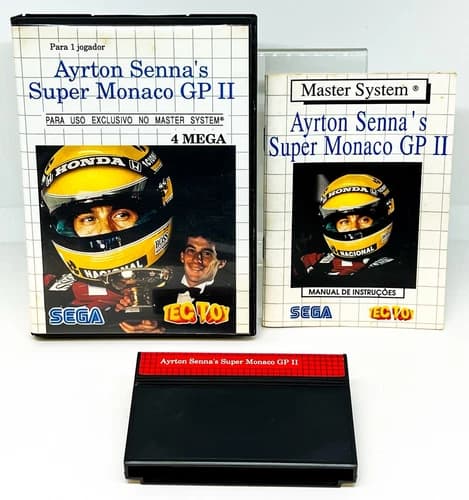 Ayrton Senna's Super Monaco GP II - Sega Master System - Tec Toy - CIB | TESTED