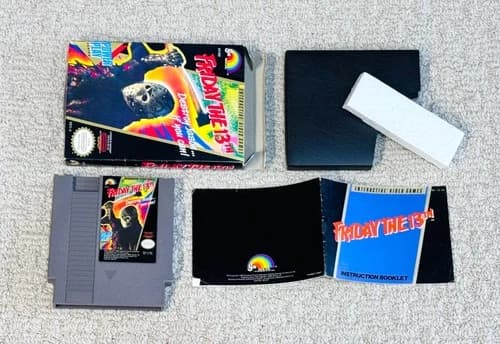 Friday the 13th (Nintendo NES Game) Complete CIB - Authentic - Tested - Jason