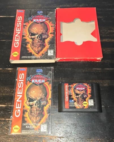 Skeleton Krew Sega Genesis Complete Cart Box Manual Tested