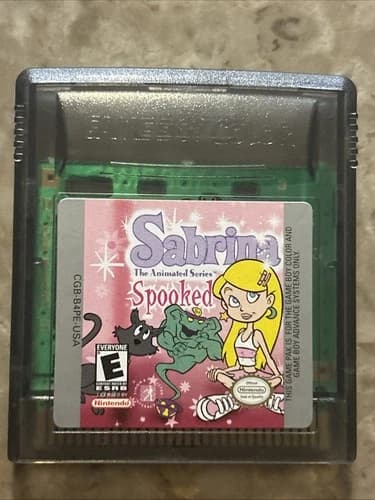 Sabrina: The Animated Series Spooked (Nintendo GameBoy Color, 2001) Authentic