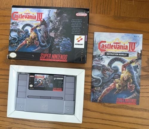 Super Castlevania IV (Nintendo SNES) Complete in Box Authentic Tested