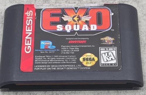 EXO Squad (Sega Genesis, 1995) Authentic NTSC-U/C Game Cartridge Only - Tested
