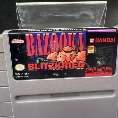 Bazooka Blitzkrieg (Super Nintendo Entertainment System, 1992) Tested Working