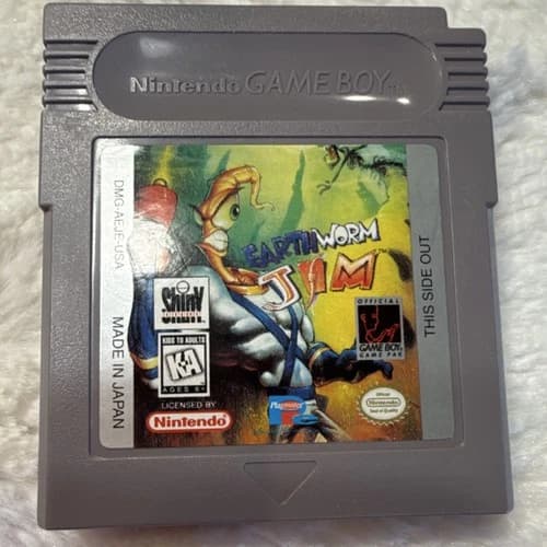 Playmates Earthworm Jim Game Cartridge Nintendo Game Boy NTSC-U/C KA