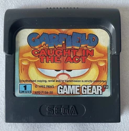 1995 Sega Game Gear GARFIELD