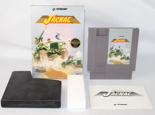 Jackal NES Nintendo Complete CIB! Authentic! Good Condition! Rare!