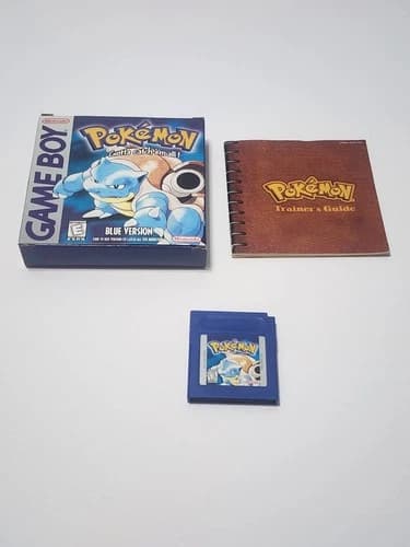 Pokemon Blue Nintendo Game Boy Complete