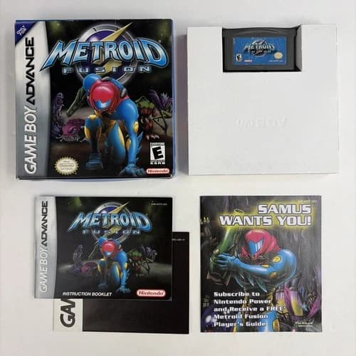 Nice! Metroid Fusion GBA (Nintendo Game Boy Advance) CIB Complete