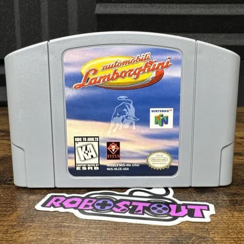 Automobili Lamborghini (Nintendo N64) Cleaned, Tested & Authentic⭐