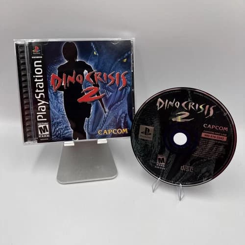 Dino Crisis 2 Playstation PS1 With Registration Card | Black Label W/Reg Card