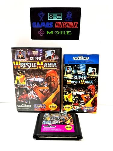 WWF Super WrestleMania (Sega Genesis, 1992) Complete TESTED CIB AUTHENTIC