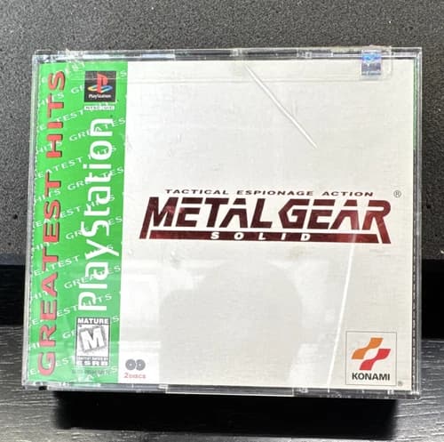 Konami Metal Gear Solid Greatest Hits Sony PlayStation 1 PS1 NTSC-U/C M 1998