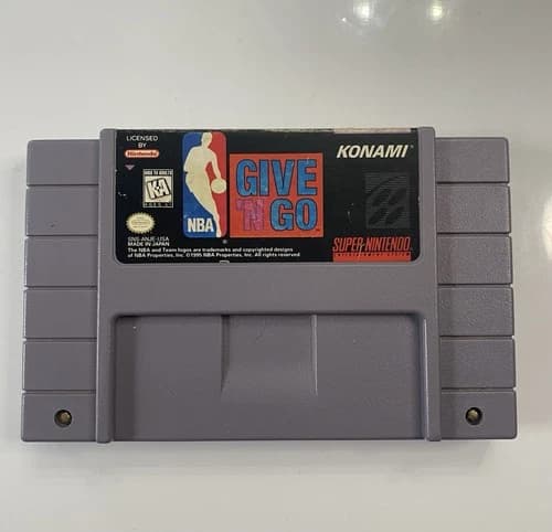 NBA Give N' Go (Super Nintendo Entertainment System SNES, 1995) Authentic Tested