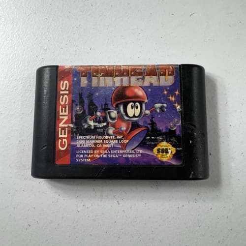 Tinhead (Sega Genesis) Authentic Cart Only Working