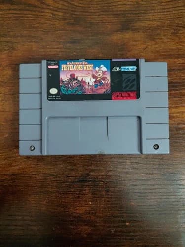 An American Tail Fievel Goes West Super Nintendo 1994 SNES Tested & Working