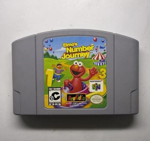 Sesame Street: Elmo's Number Journey (Nintendo 64, 1999) - Authentic - Tested